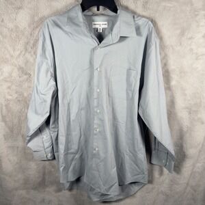 Christian Audigier Paris Mens XL Regular Fit Blue Long Sleeve Button Down Shirt‎